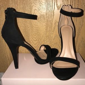 Strappy Black Heels